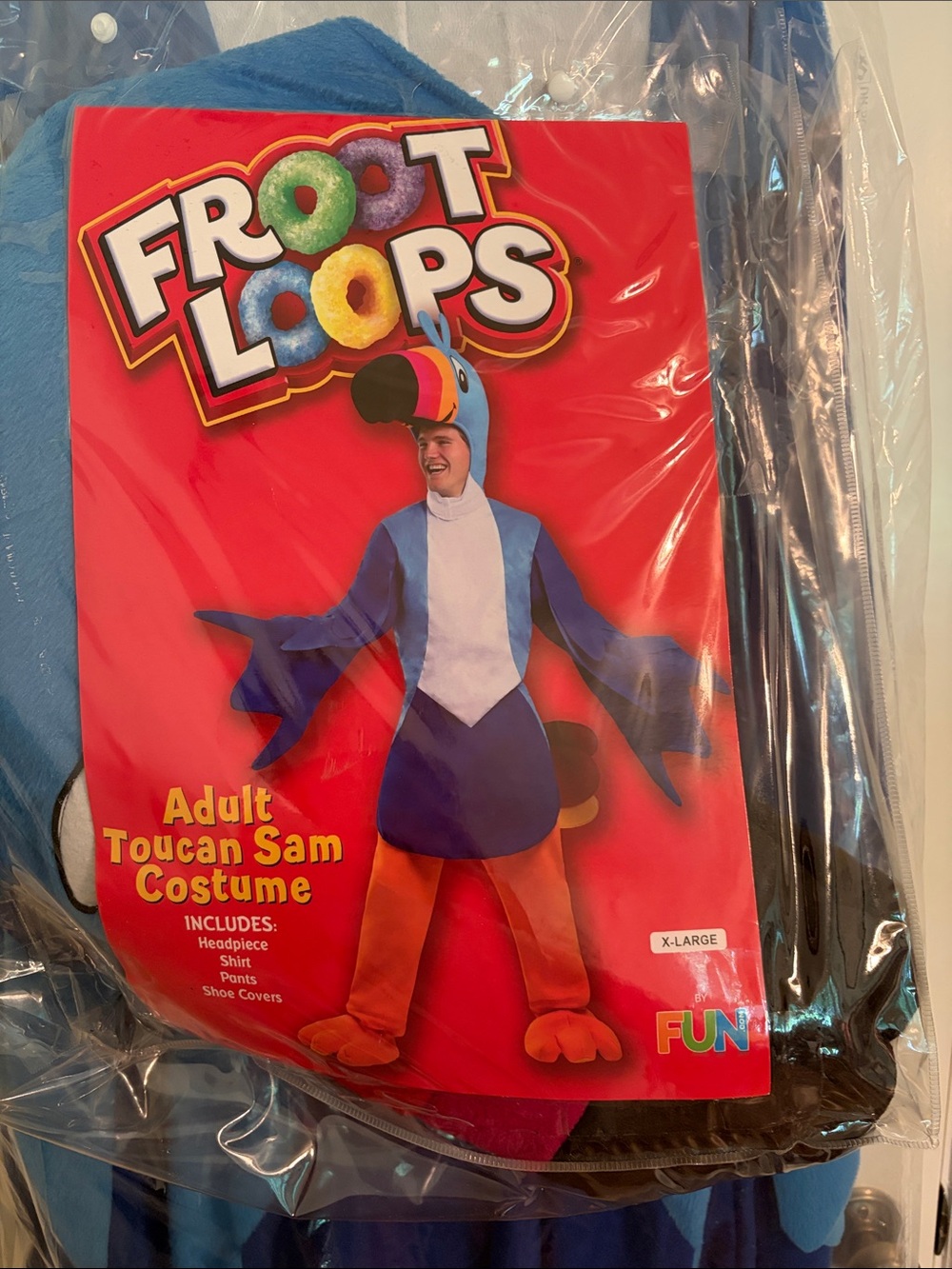 Toucan Sam Adult Costume - Blue and Orange